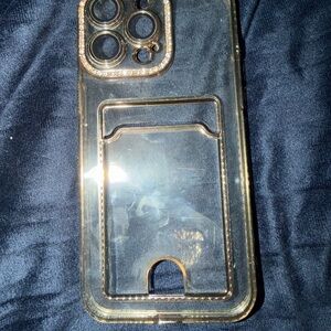 Luxury Gold Phone Case with Card Holder